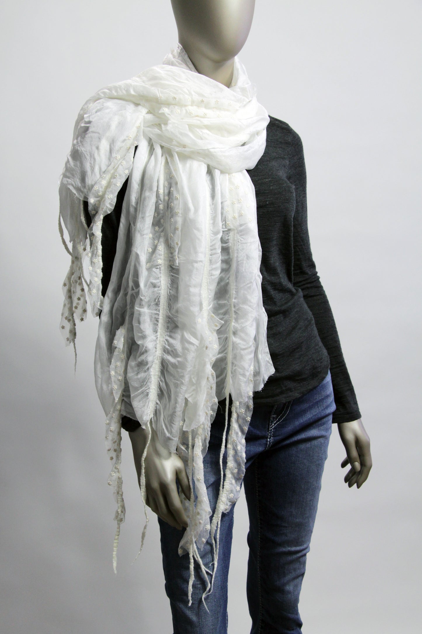 White Chic Scarf