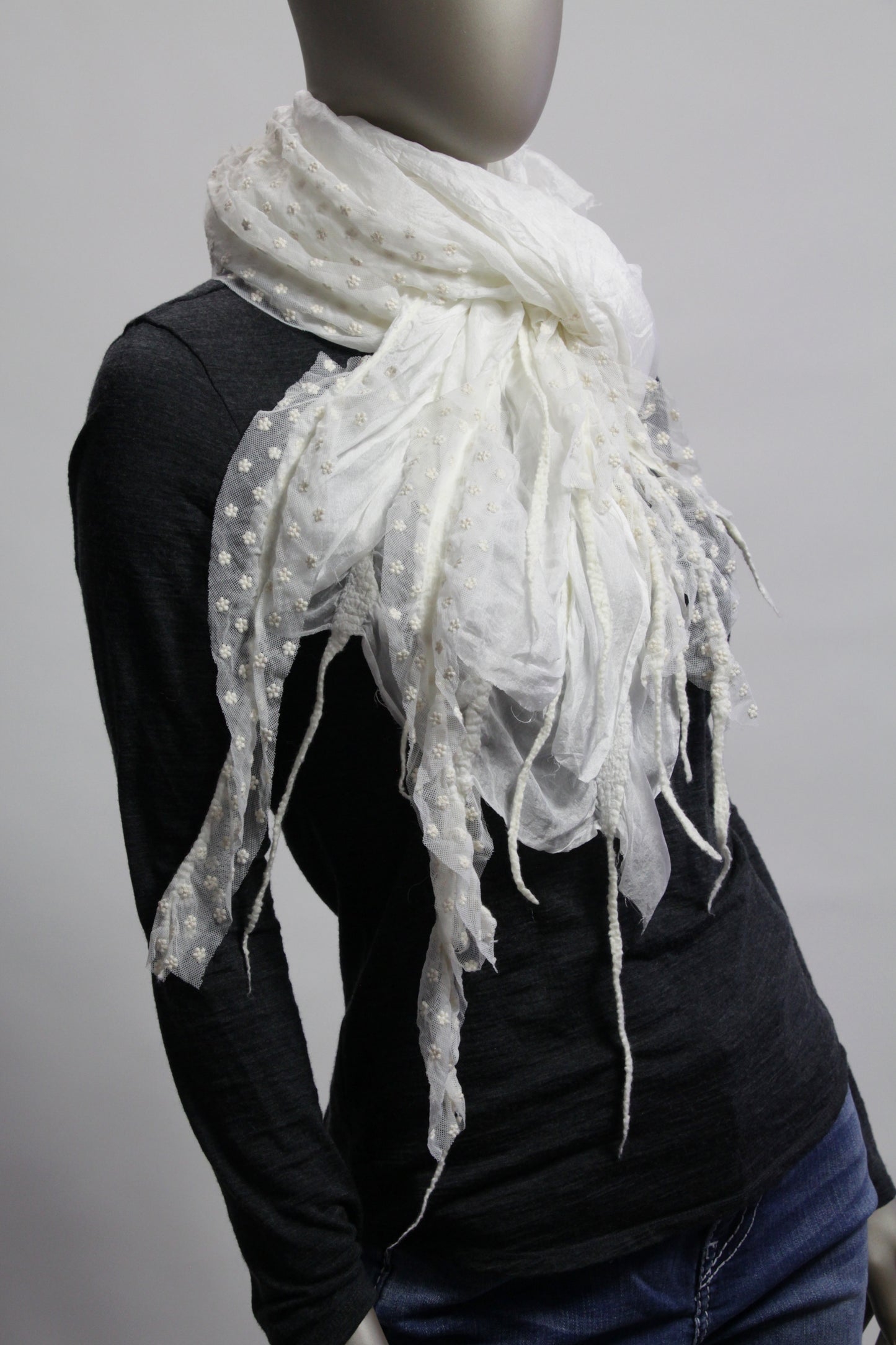 White Chic Scarf