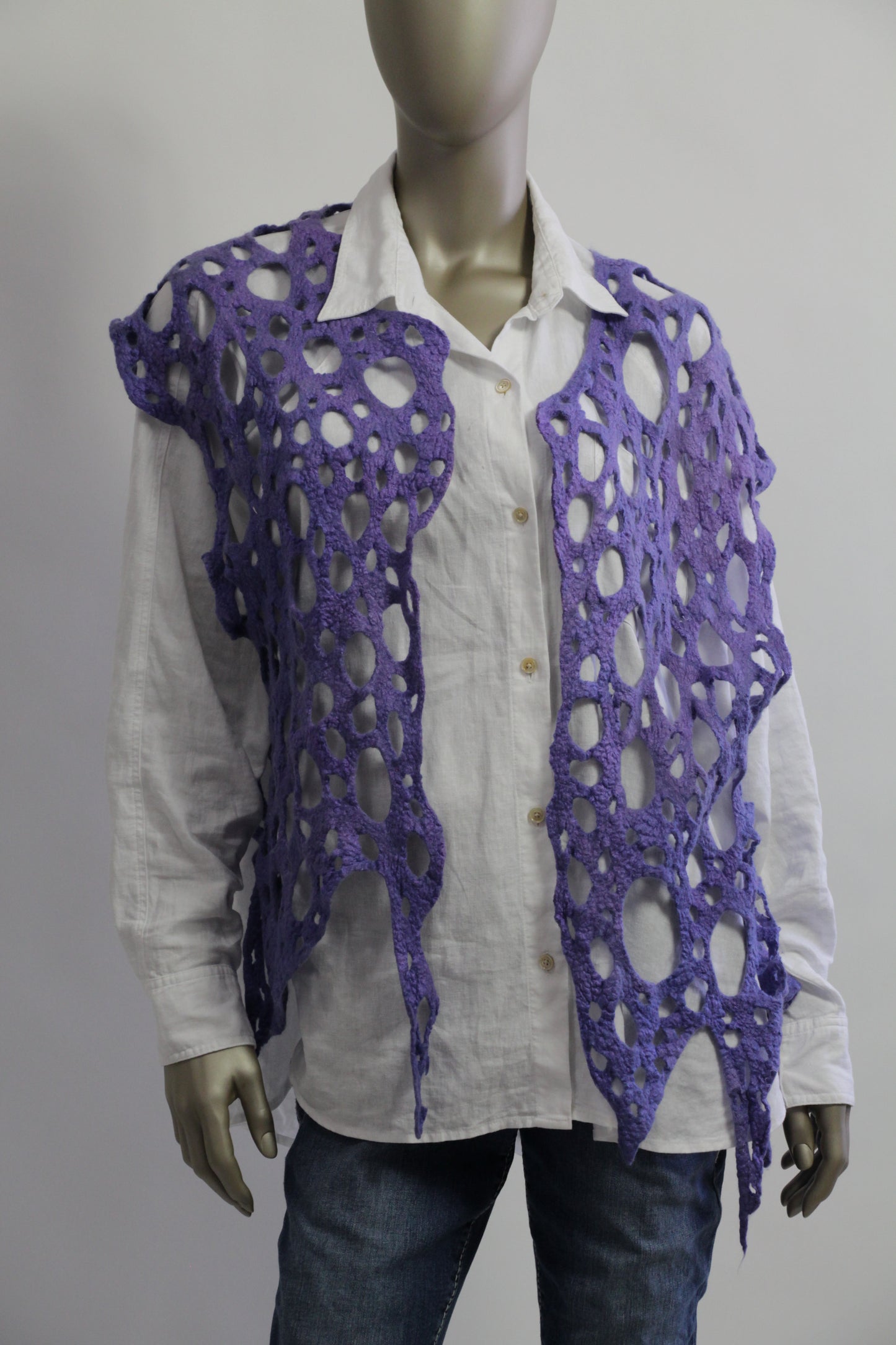 Purple Perforations Vest