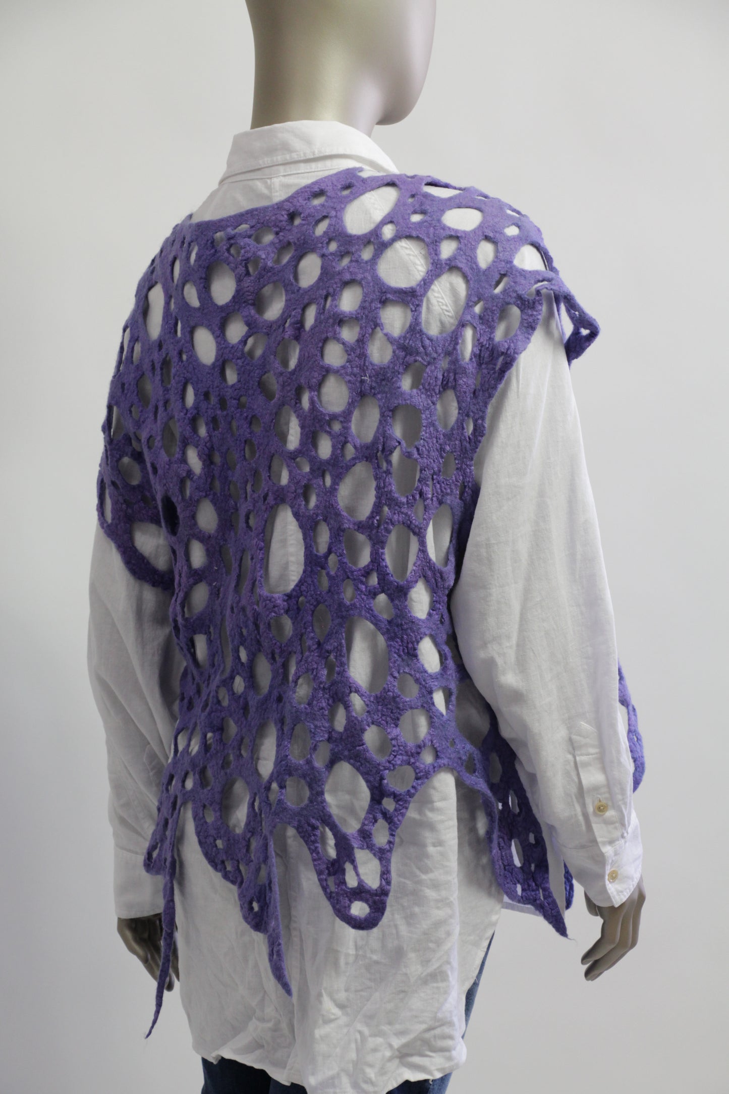 Purple Perforations Vest
