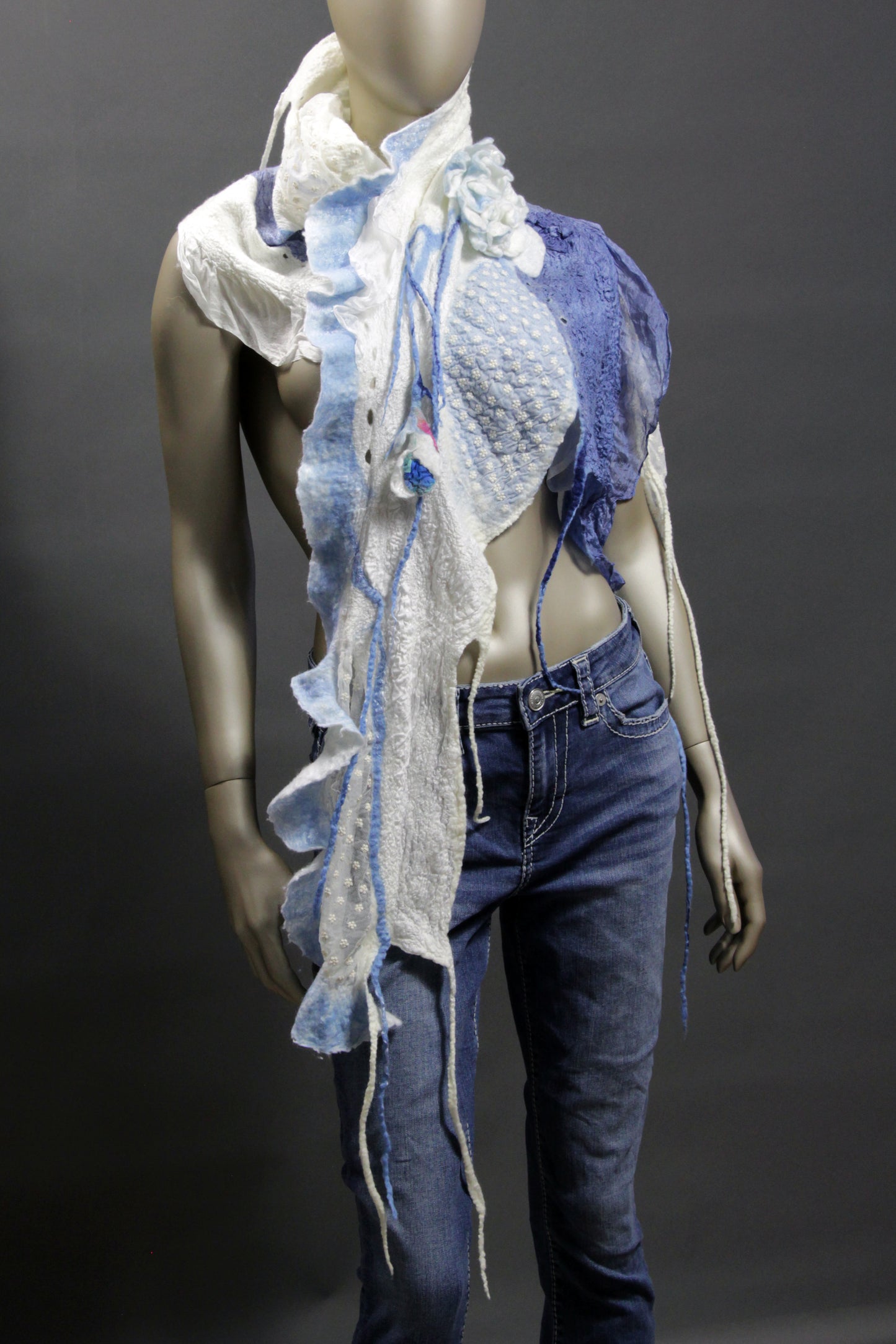 Blue Shadow Scarf