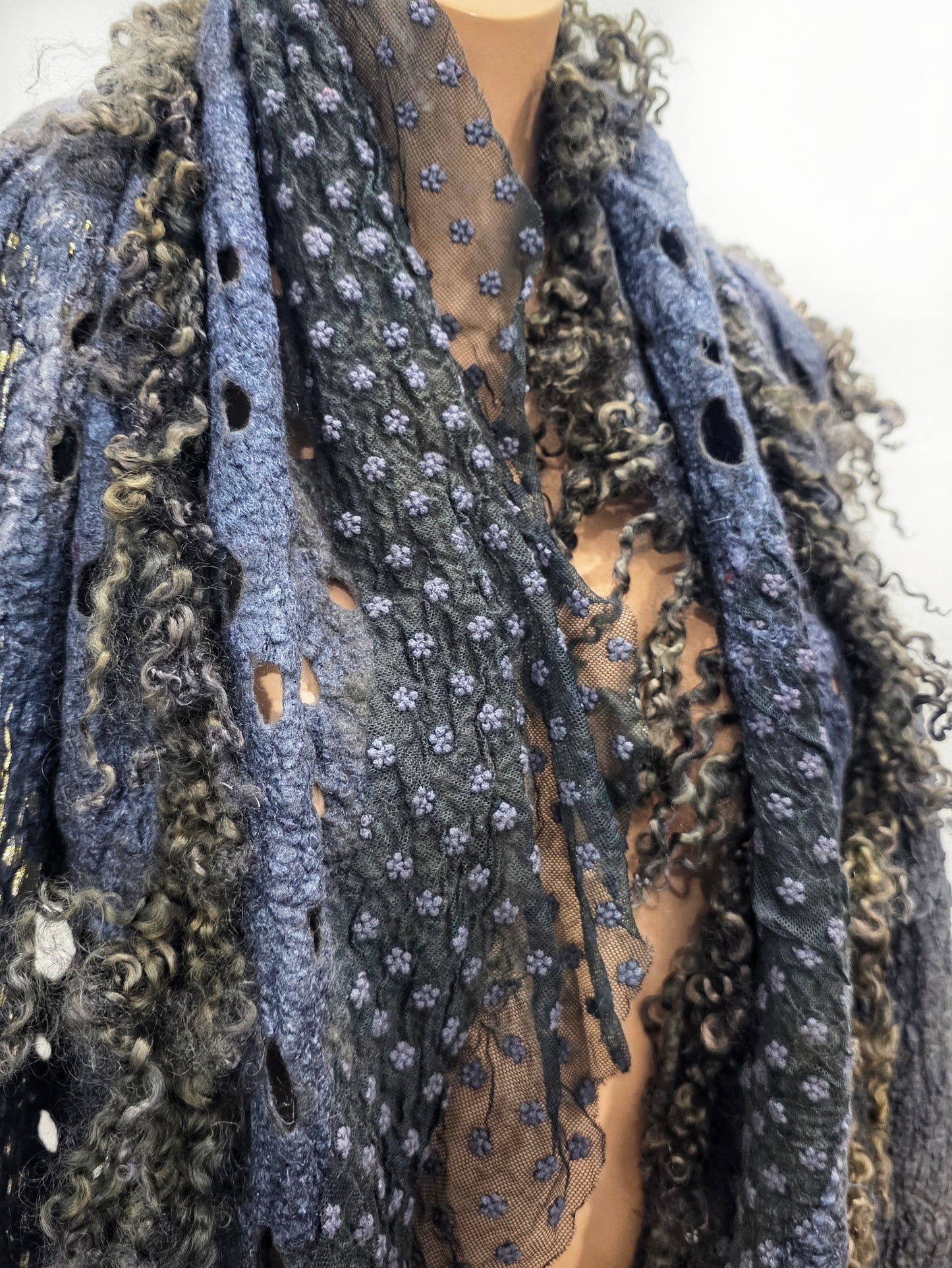 Scarf Transformer. Western luxury. Long scarf.