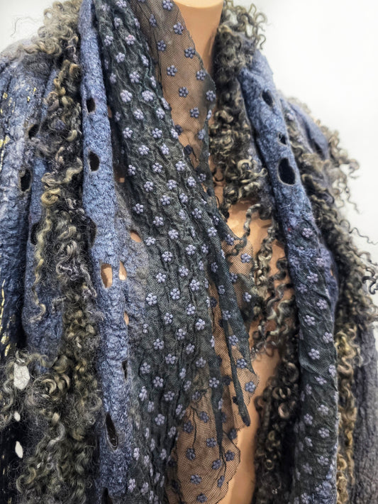 Scarf Transformer. Western luxury. Long scarf.