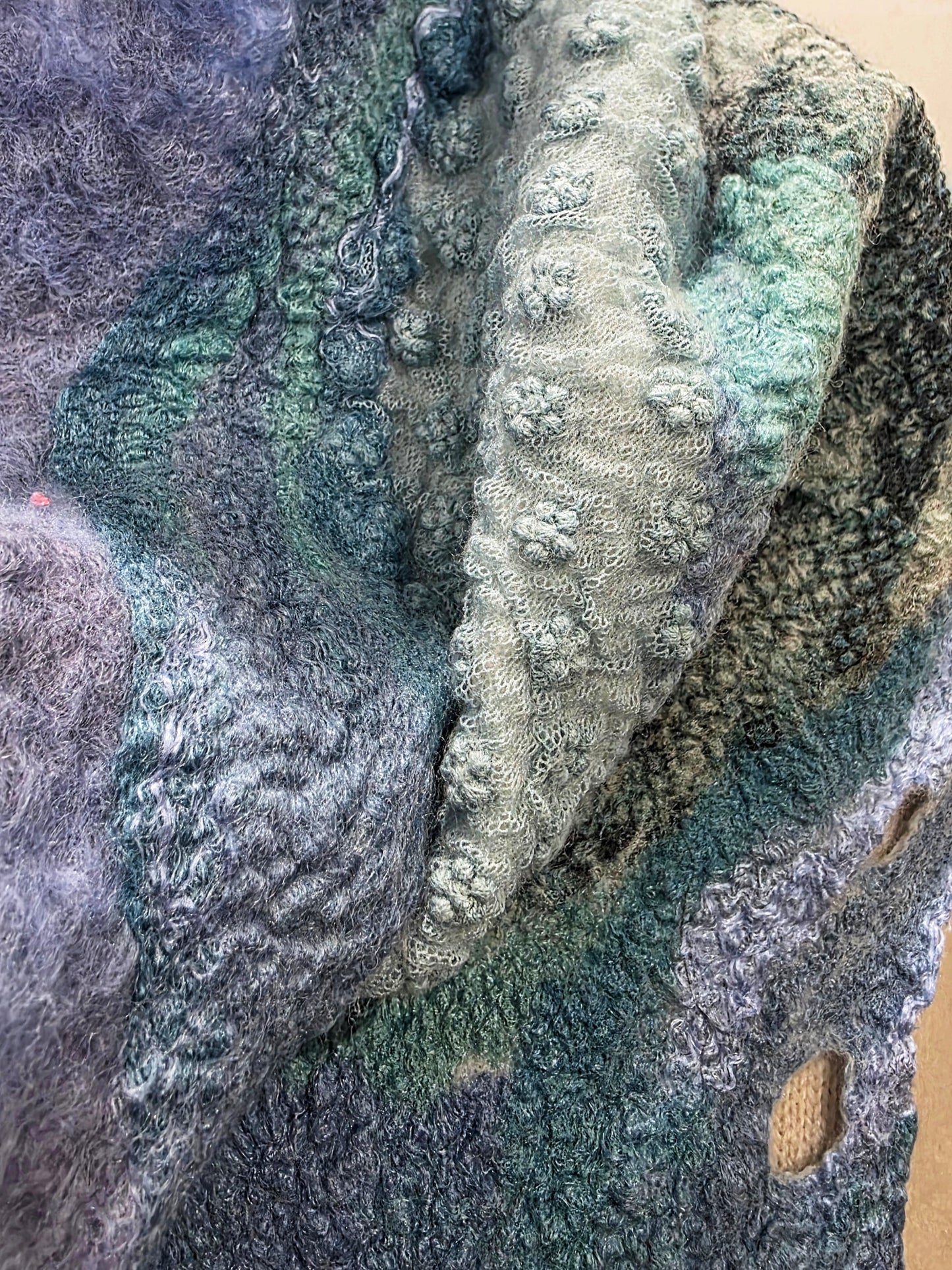 Transforming scarf "Colors of the Sea" (vest)