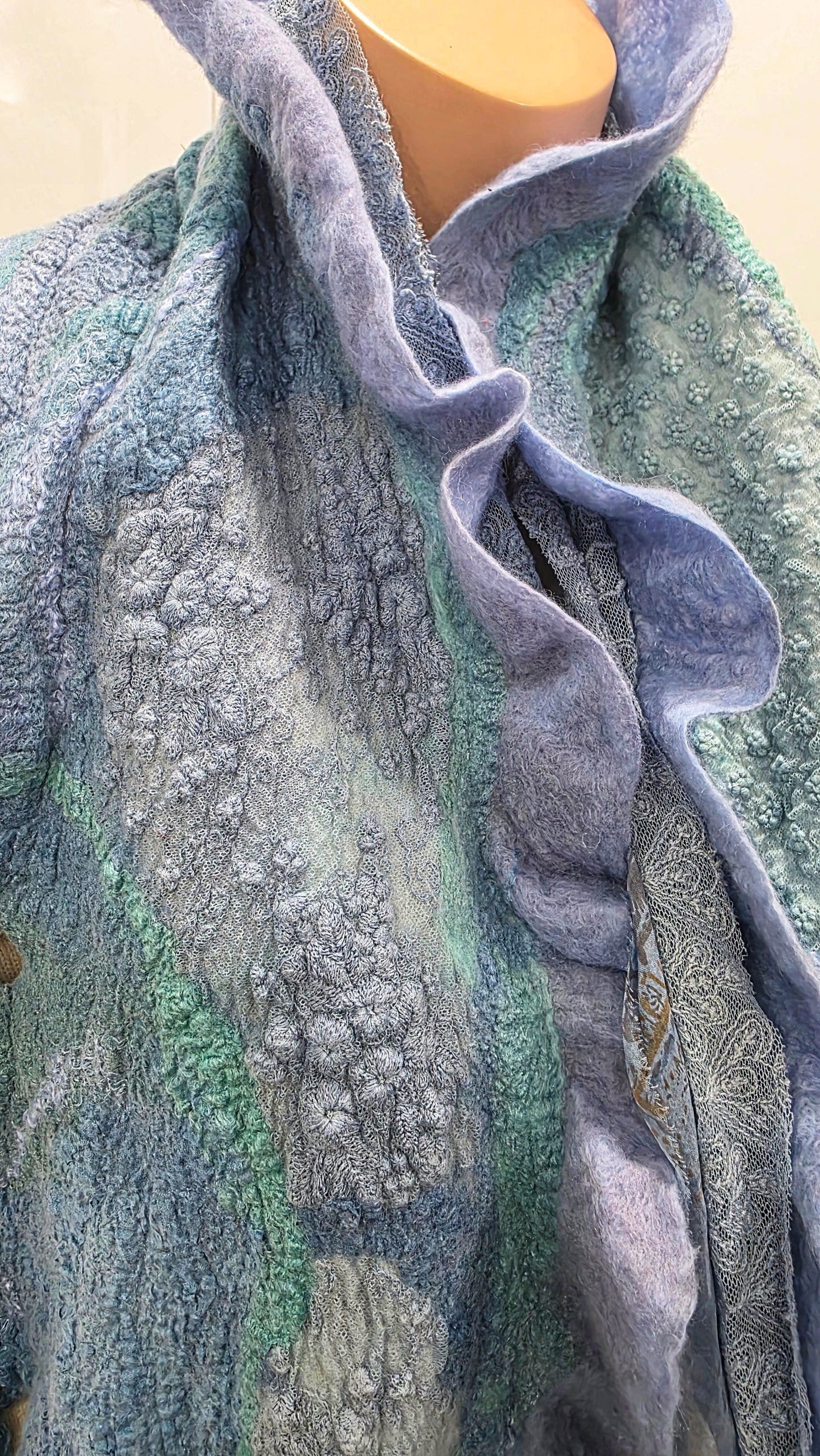 Transforming scarf "Colors of the Sea" (vest)