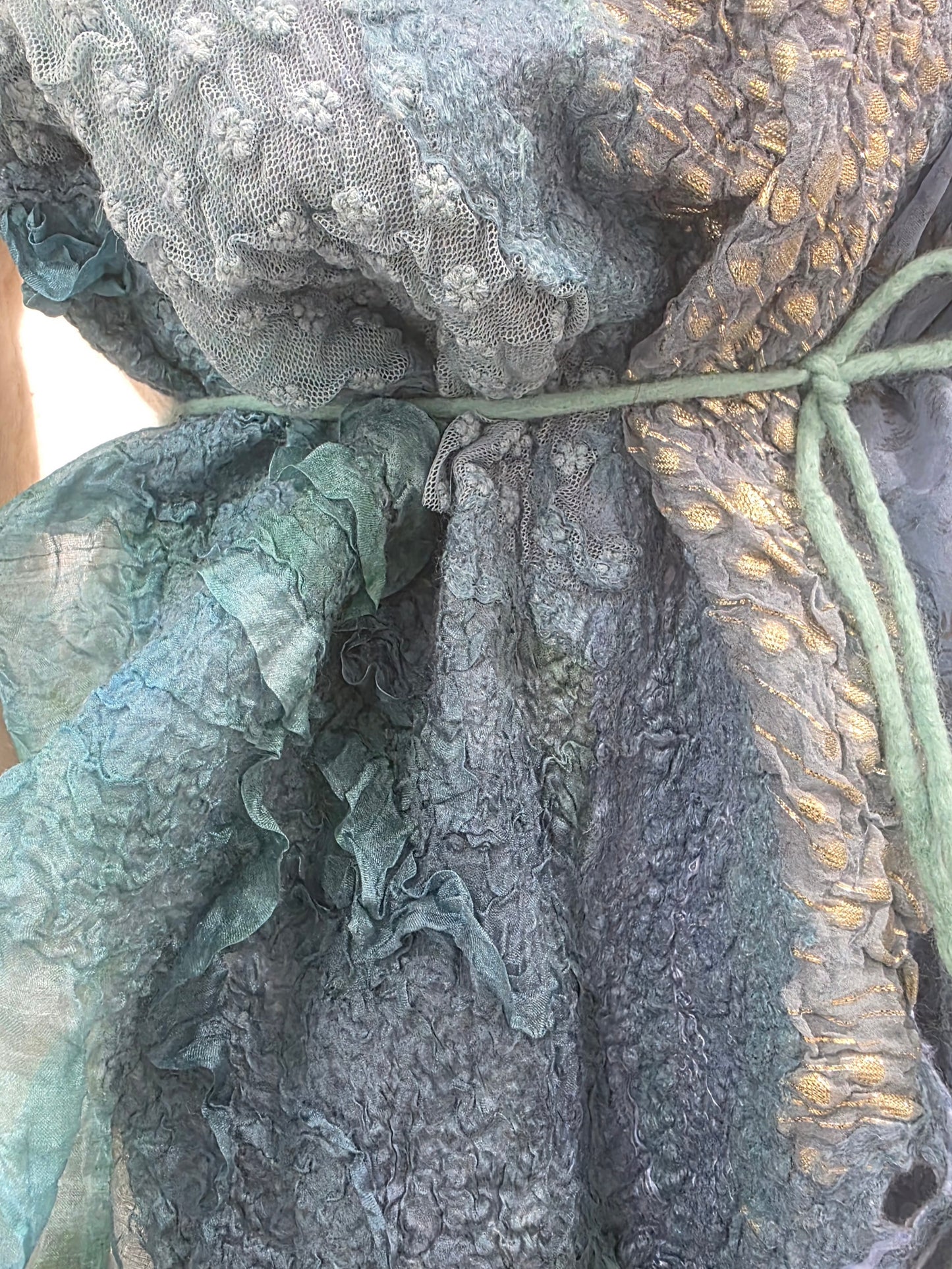 "Sea Breeze" transformable scarf (vest)