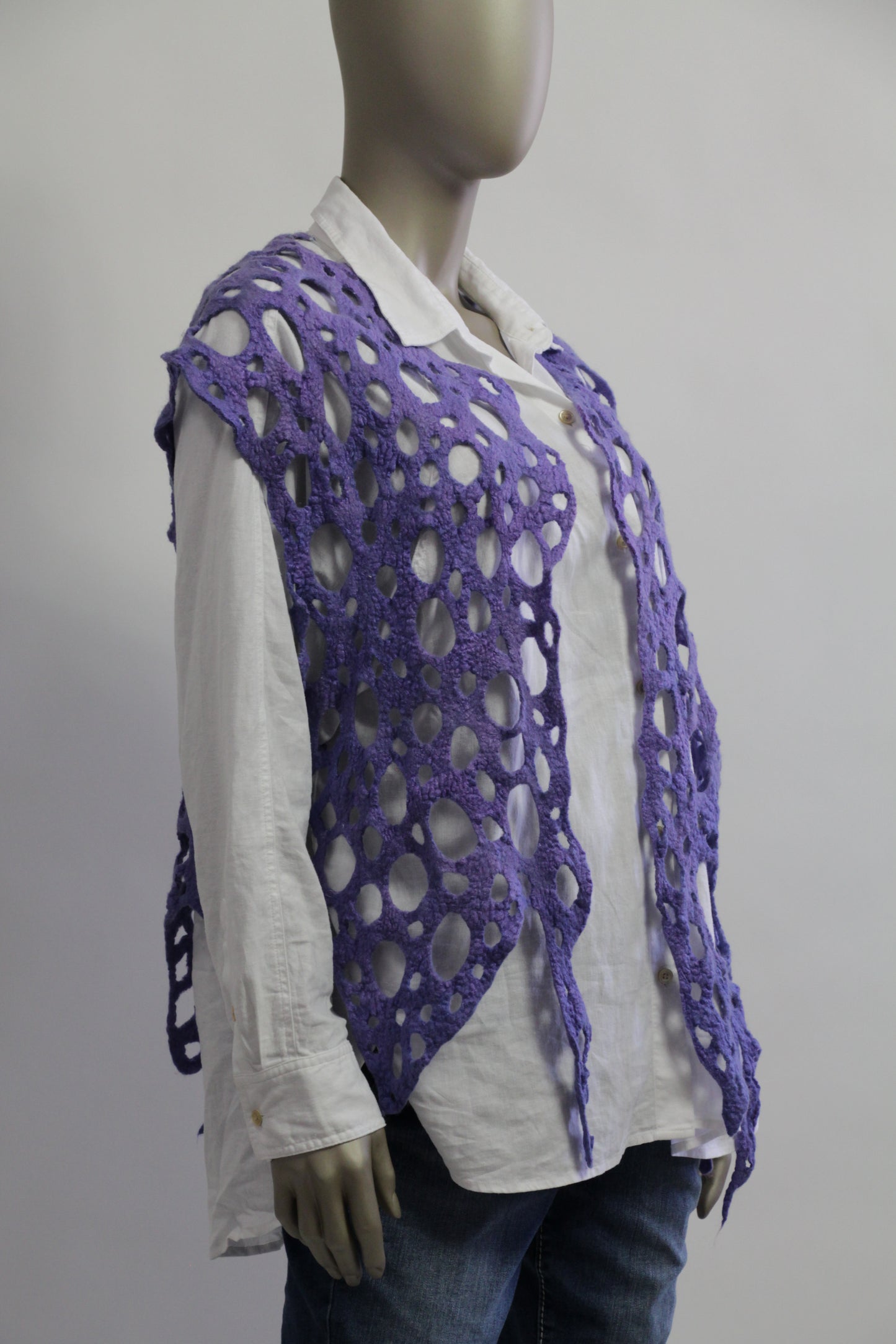 Purple Perforations Vest
