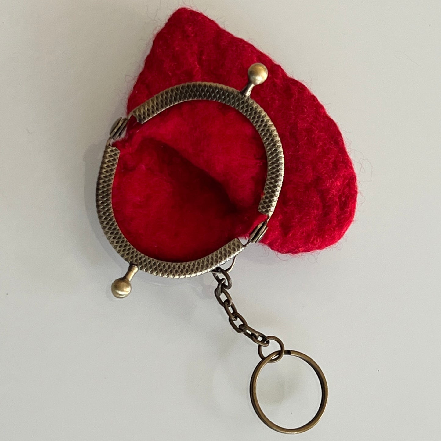 Heart Clasp Bag with Keyring