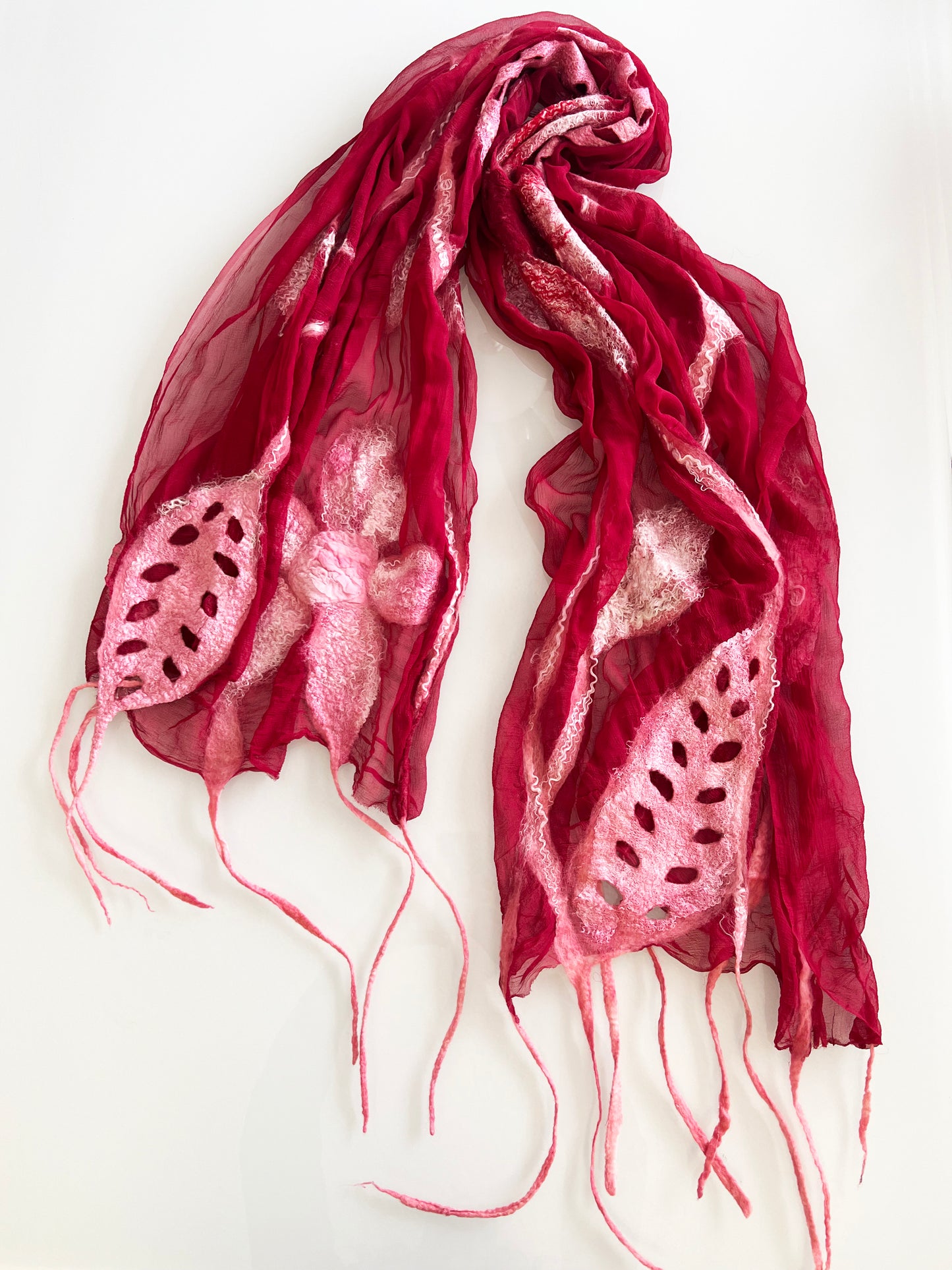 Flower Wine Scarf