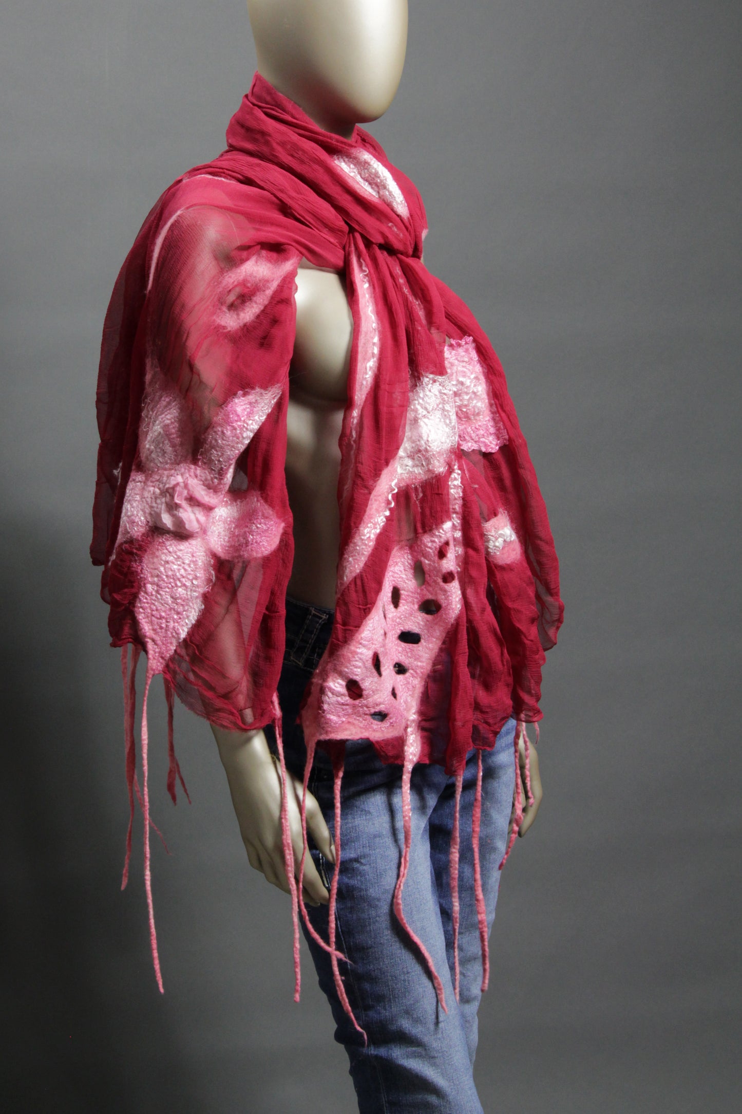 Flower Wine Scarf